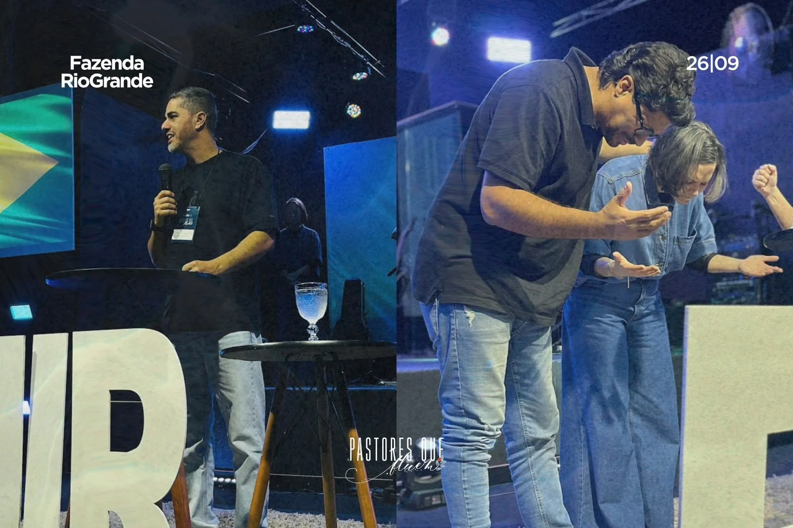 Mensagens e momento de oração no Regional de Fazenda Rio Grande.